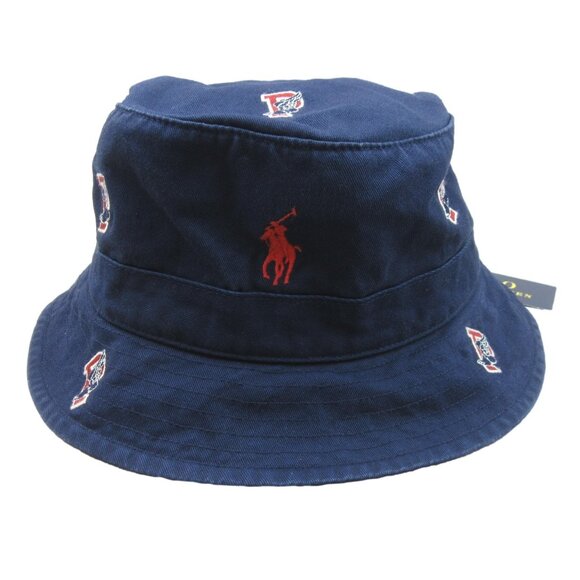 Polo Ralph Lauren Other - Polo Ralph Lauren Embroidered P-Wing Bucket Hat Adult Size L/XL Navy Blue NEW
